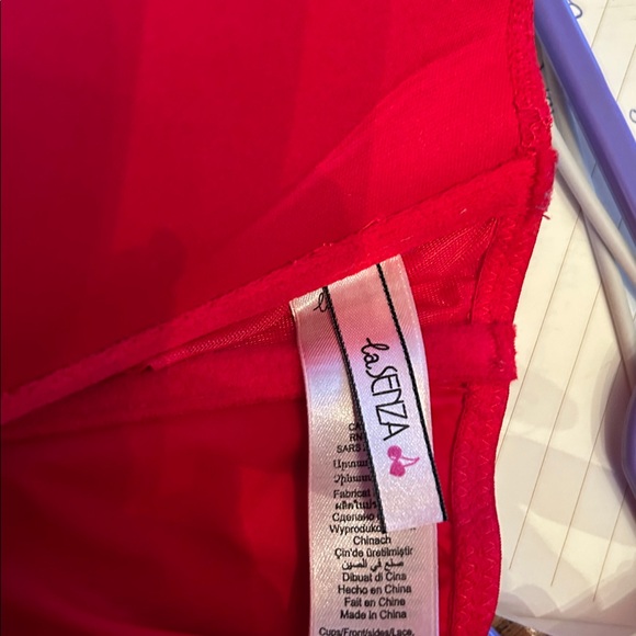 La Senza Red Lace Up Corset - Picture 4 of 5